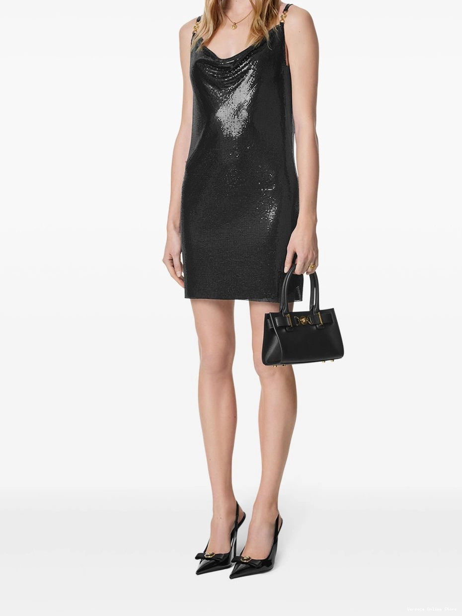 Affordable Women mini metal mesh dress Versace 0626
